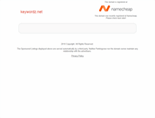 Tablet Screenshot of keywordz.net
